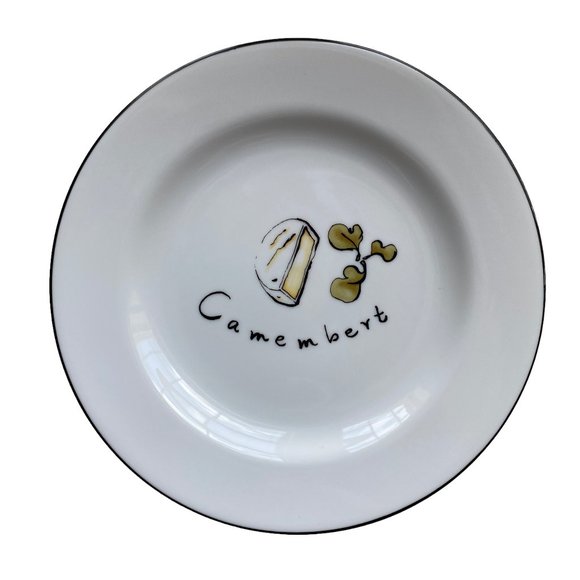 Pottery Barn Cheese Appetizer Cocktail Party Football Entertain Plates Set Of 4 - Picture 6 of 10